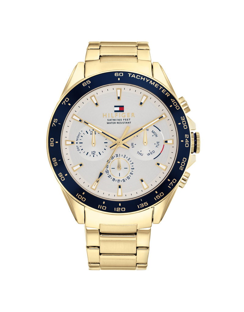 Tommy Hilfiger Tommy Hilfiger Heren Horloge TH1791969 Staal met Goude Plating Quartz Chronograaf