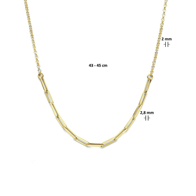 The House Of Blinckers THOB Collier 40.23792 14k Geelgoud Jassaron/ Closed Forever 45cm