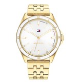 Tommy Hilfiger Tommy Hilfiger Dames Horloge TH1782483 Staal met Goude Plating Quartz met Witte Wijzerplaat