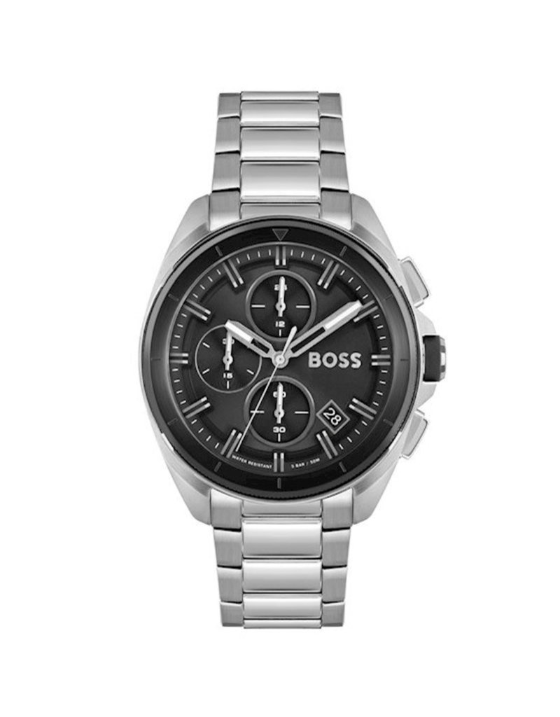 BOSS BOSS Horloge Heren HB1513949 Staal Chronograaf met Zwarte Wijzerplaat