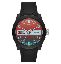 Diesel DZ1982 horloge zwarte kast en band speciaal oiled glas
