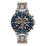 GC GC Horloge Y81003G7MF Staal Bi-color Quartz Swiss Made Chronograaf met Blauww Wijzerplaat