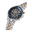 GC GC Horloge Y81003G7MF Staal Bi-color Quartz Swiss Made Chronograaf met Blauww Wijzerplaat