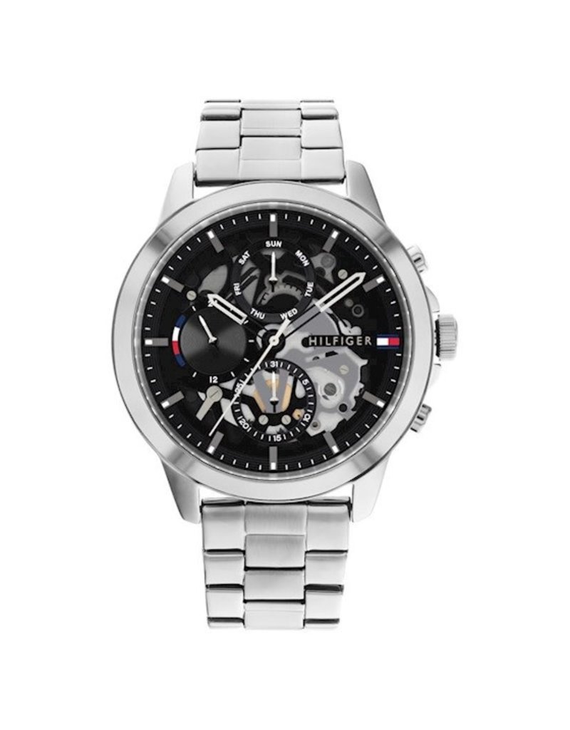 Tommy Hilfiger Tommy Hilfiger Heren Horloge TH1710477 Staal Quartz Chronograaf met Open Wijzerplaat