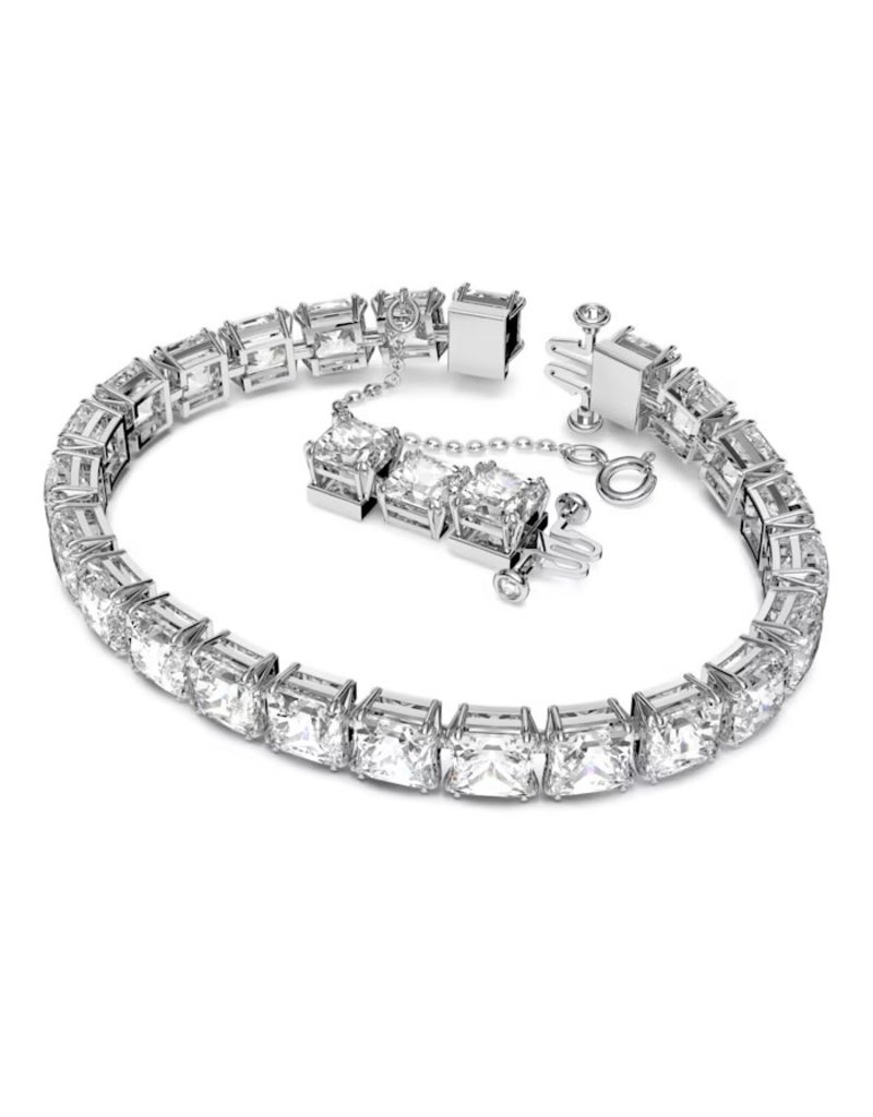 Swarovski Swarovski 5599202 armband dames in Swarovski metal met witgoud rhodium plating en Swarovski Princes geslepen kristallen