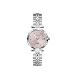 GC GC Horloge Z01001L3MF Dames Swiss Made Quartz Staal met Roze wijzerplaat