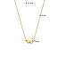 The House Of Blinckers THOB Collier 40.24414 14k Geelgoud met 4 Bolletjes en LOVE 40-44cm