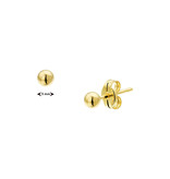 Blinckers Jewelry Huiscollectie BJ 4022732 oorknoppen 14k geel  goud bolletjes 3 mm