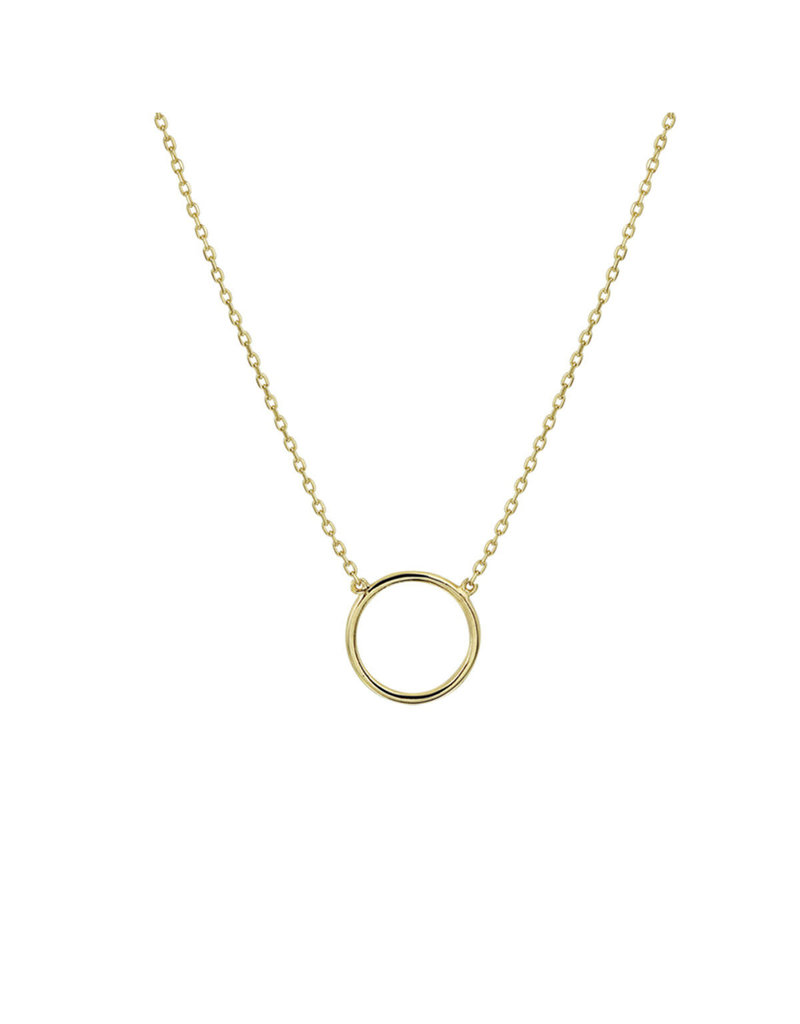 Blinckers Jewelry Huiscollectie BJ4022751 collier 14 k goud met circle