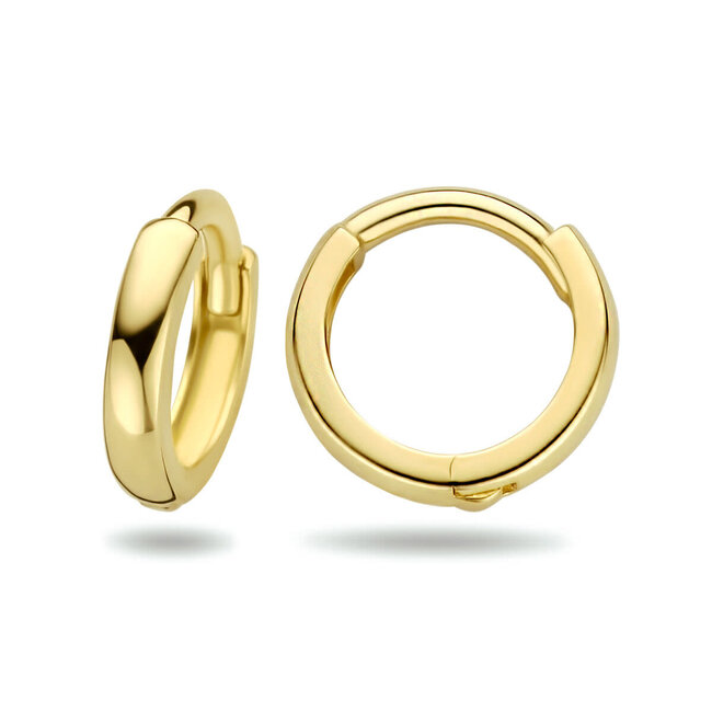 Blinckers Jewellery Huiscollectie BJ Oorbellen 40.24835 Goud 14k Klaporringen 1,6 x10mm