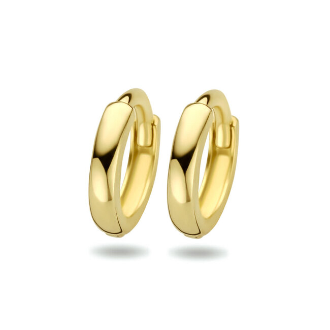 Blinckers Jewellery Huiscollectie BJ Oorbellen 40.24835 Goud 14k Klaporringen 1,6 x10mm
