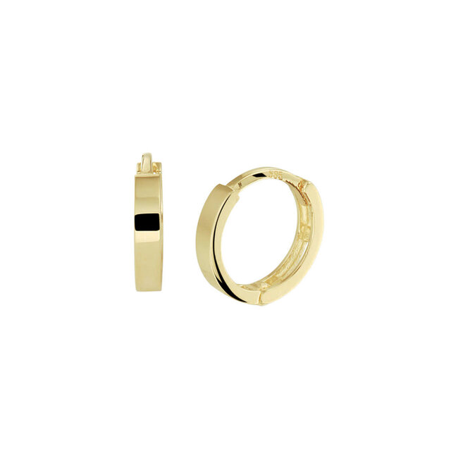 Blinckers Jewellery Huiscollectie BJ Oorbellen 40.24838 Goud 14k Klapoorringen 1.8x10mm