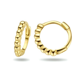 Blinckers Jewellery Huiscollectie BJ Oorbellen 40.24839 Goud  Klap Creool in  Bolletjes  10 x 1.7 mm