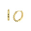 Blinckers Jewellery Huiscollectie BJ 4024841 Oorbellen Goud 14k Klapoorringen relief 2x12 mm