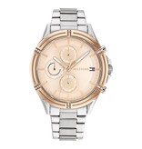 Tommy Hilfiger Tommy Hilfiger TH1782503 horloge dames in staal Bi color rosé plated chrono met stalen band