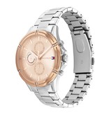 Tommy Hilfiger Tommy Hilfiger TH1782503 horloge dames in staal Bi color rosé plated chrono met stalen band