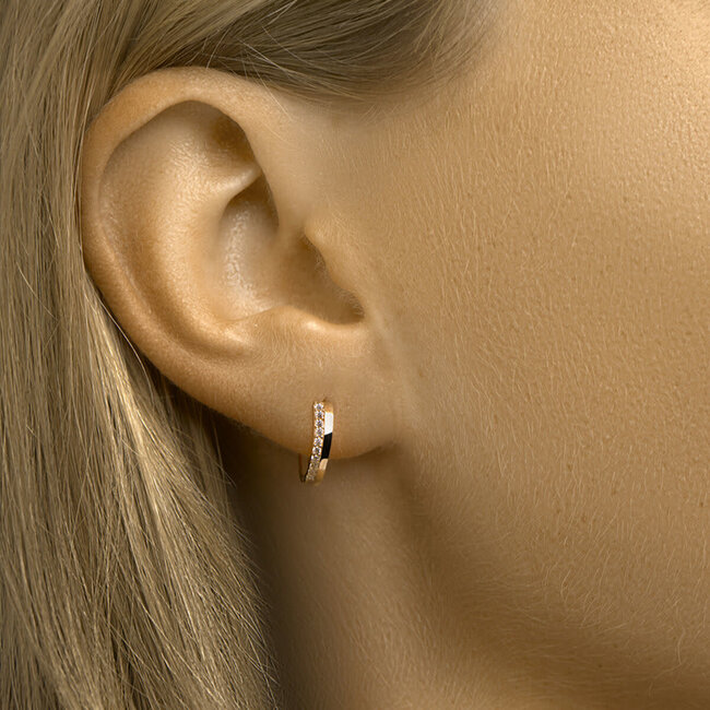 Blinckers Jewellery Huiscollectie BJ 4401246 oorbellen creool in 14k goud