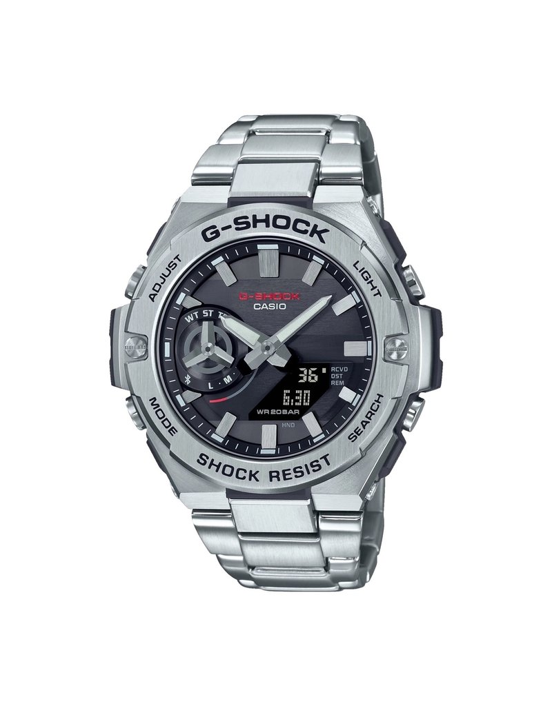 Casio G-Shock CASIO G-Shock GST-B500D-1AER horloge heren Anadigi in staal met stalen band