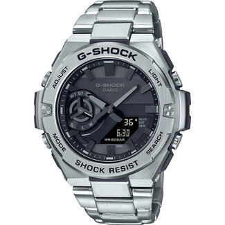 Casio G-Shock CASIO G-Shock GST-B500D-1A1ER horloge heren staal anadigi  met zwarte wijzerplaat