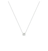 Blinckers Jewelry Huiscollectie BJ 4105388 collier dames 14k witgoud met zirkonia hanger