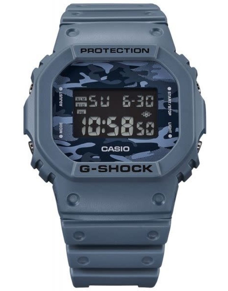Casio-G Shock Casio DW-5600CA-2ER horloge digitaal in army blue