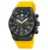 TW Steel TW Steel Horloge Heren ACE414 Diver Collection met Zwart Plating en Gele Siliconen Horlogeband 44mm