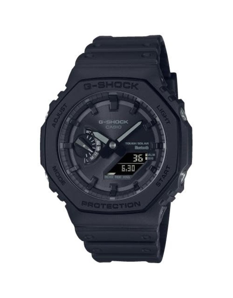 Casio G-Shock Casio G-shock GA-B2100-1A1ER horloge anadigi in zwart met sunray zwarte zwarte wijzerplaat