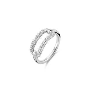 Ti Sento Milano Ti Sento Ring 12228ZI/54 Zilver Link met Zirkonia Maat 54