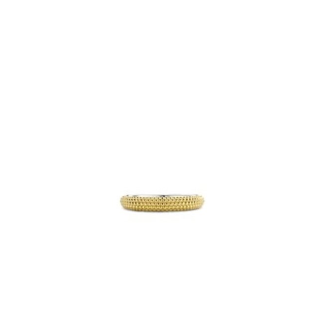 Ti Sento Milano Ti Sento ring 12276SY/54 zilver goldplated met bolletjes detail