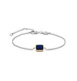 Ti Sento Milano Ti Sento Armband 23003BY Zilver met blauwe steen in goldplated zetting