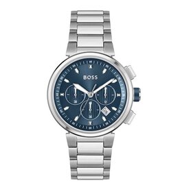 BOSS BOSS Horloge Heren HB1513999 Staal Chronograaf met Blauwe Wijzerplaat