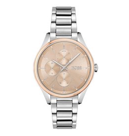 BOSS BOSS Horloge Dames HB1502604 Staal Chronograaf met Zalm Roze Wijzerplaat