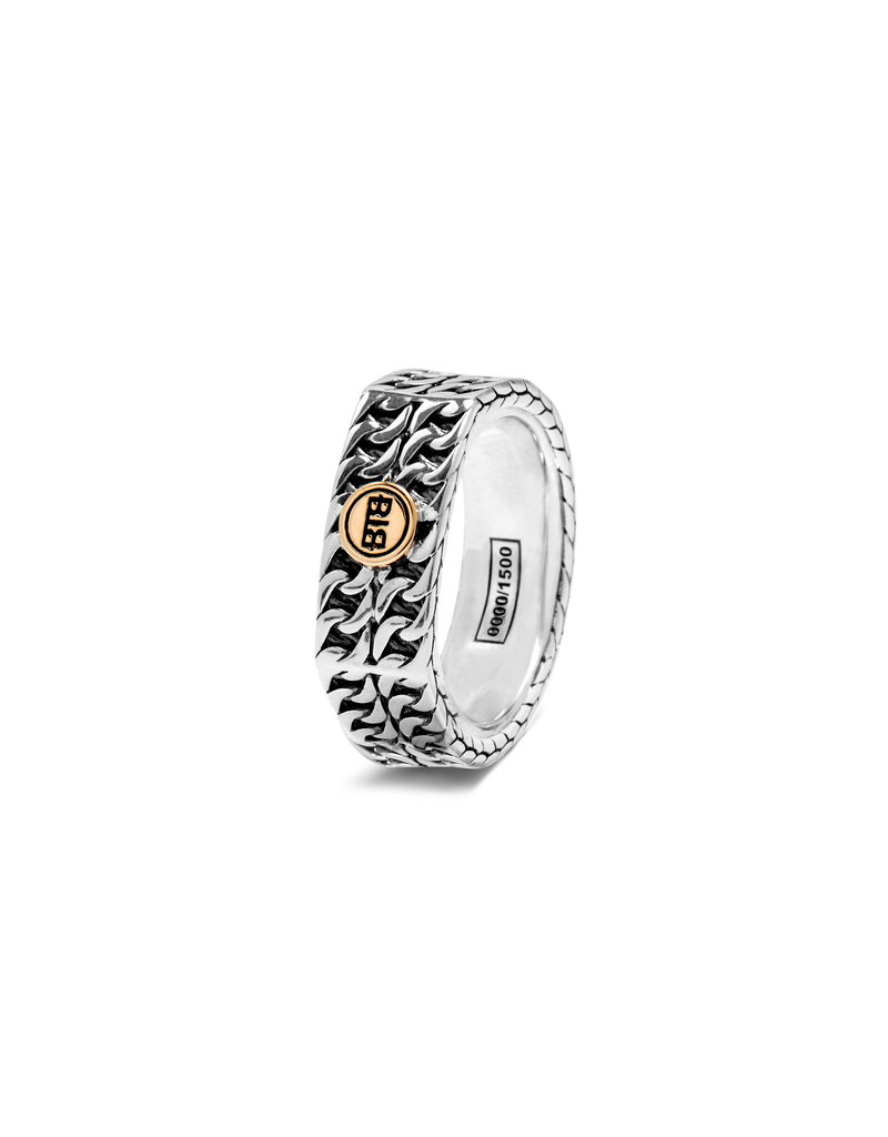Buddha to Buddha Buddha to Buddha 144 16 ring Esther double mini limited edition in 925 zilver i.c.m. 14k goud