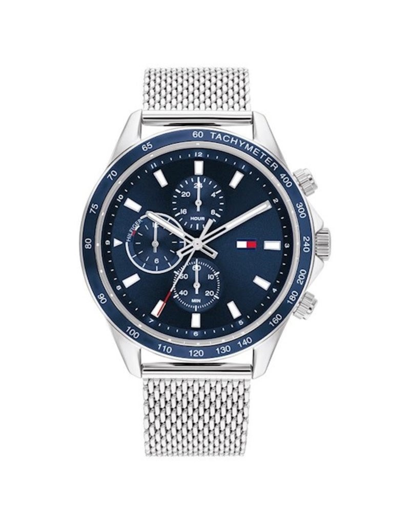 Tommy Hilfiger Tommy Hilfiger TH1792018 horloge heren staal chronograaf blauwe wijzerplaat