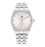 Tommy Hilfiger Tommy Hilfiger TH1782548 horloge dames staal 3 hands vintage white dial met rosé gouden accenten