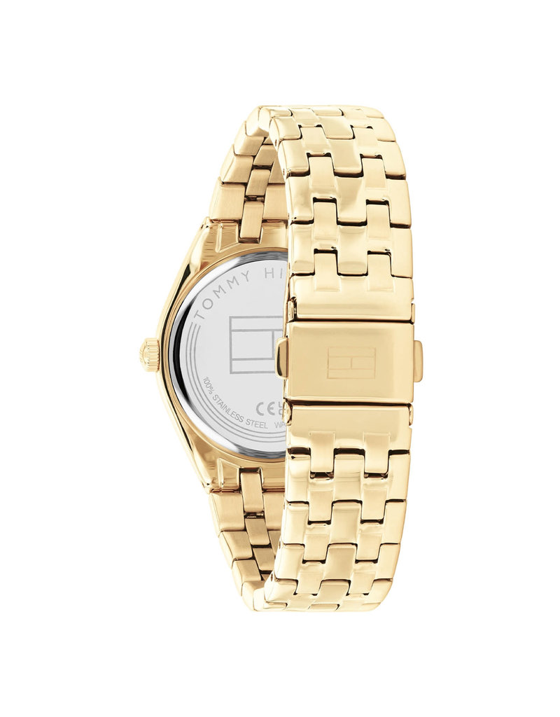 Tommy Hilfiger Tommy Hilfiger TH1782550 horloge dames staal 34 mm goldplated met goud kleurige wijzerplaat