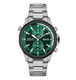 BOSS BOSS Horloge Heren HB1513930 Staal Chronograaf met Groene Wijzerplaat