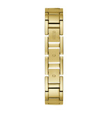 Guess Guess Dames Horloge GW0476L2 Staal met Geelgouden Plating Quartz en Geelgouden Wijzerplaat met Zirkonia