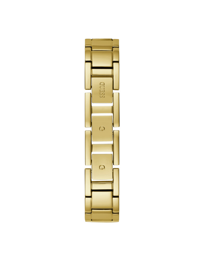 Guess Guess Dames Horloge GW0476L2 Staal met Geelgouden Plating Quartz en Geelgouden Wijzerplaat met Zirkonia