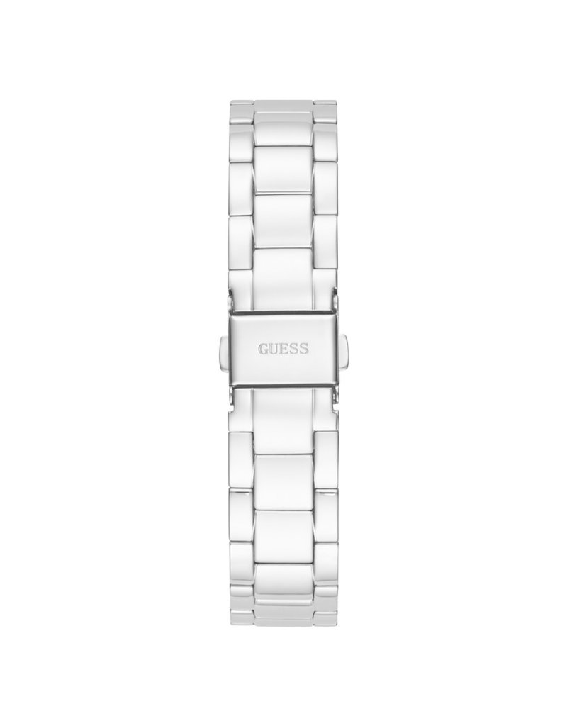 Guess Guess Dames Horloge GE0307L1 Staal Quartz met Blauwe Wijzerplaat en Zirkonia 39mm