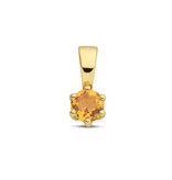 Blinckers Jewelry Huiscollectie BJ 40.25321 Hanger in 14k goud met edelsteen citrine  geboortesteen November (citrien)