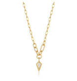 ANIA HAIE JEWELRY Ania Haie AH N041-02G-W collier dames in 925 zilver goldplated sparkle pendant chain M