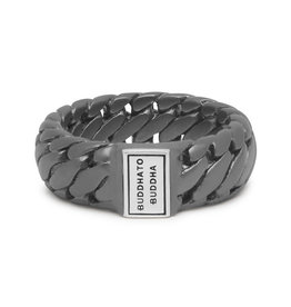 Buddha to Buddha BtoB 542BRS 17 Ring Black Rhodium Silver Maat 17