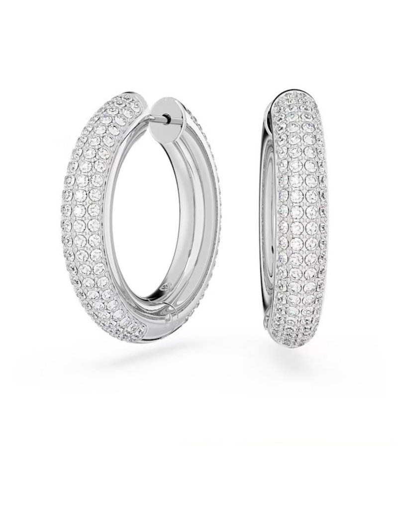 Swarovski Swarovski 5651392 oorbellen creool in swarovski metal rhodium white gold plated met pave gezette Swarovski kristallen