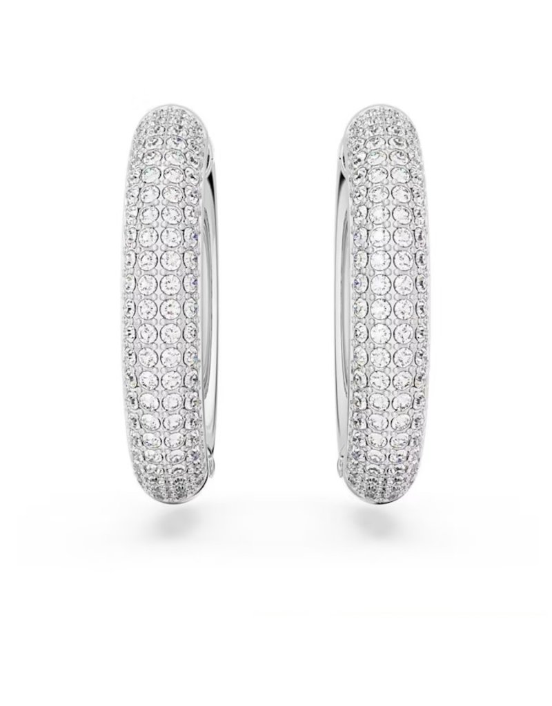 Swarovski Swarovski 5651392 oorbellen creool in swarovski metal rhodium white gold plated met pave gezette Swarovski kristallen