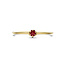 The House Of Blinckers THOB Ring 40.27602/16.5 14k Geelgoud met 0.14ct Granaat 4mm Maat 16.5 (Januari)