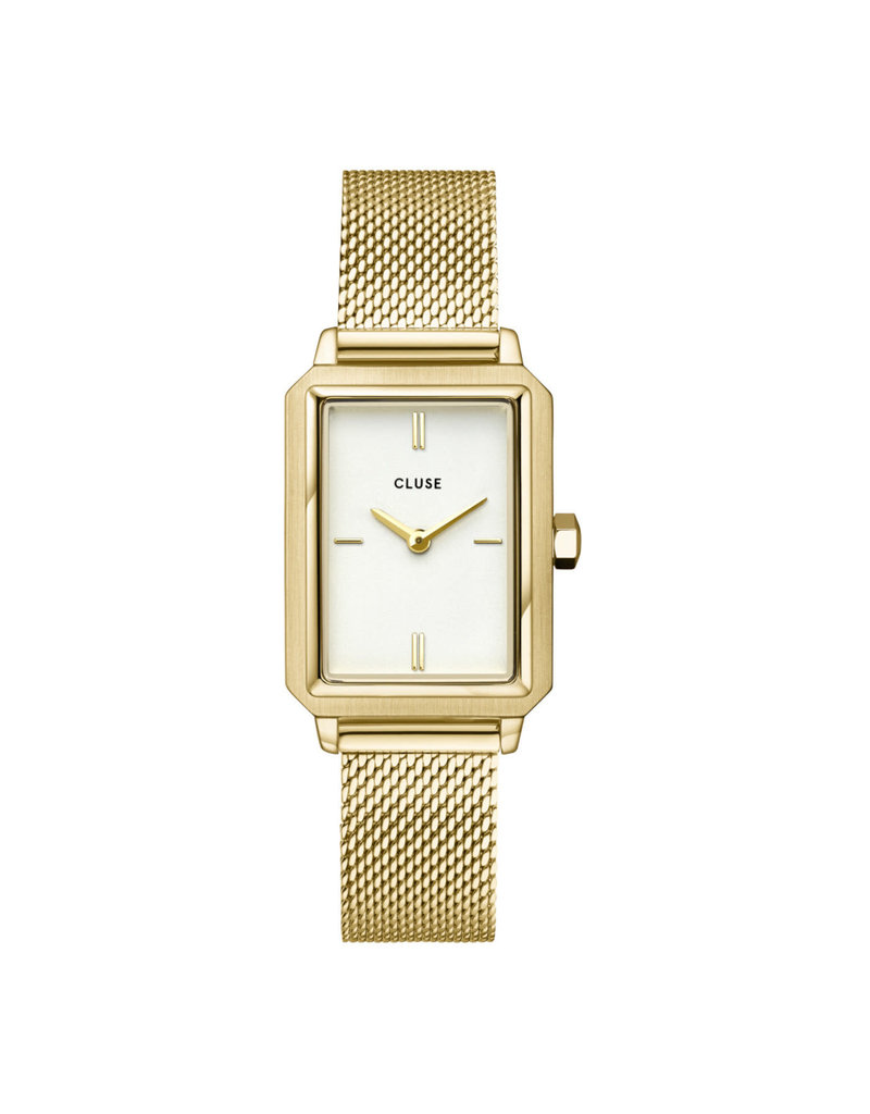 Cluse Cluse CW11508 Horloge dames Fluette Mesh staal goldplated