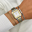 Cluse Cluse Horloge CW11801 Staal Bi-color Gracieuse Petite Quartz Vierkant