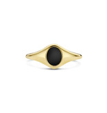 Blush Blush Ring 1219YON/5414k Geelgoud Zwarte Onyx Maat 54