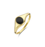 Blush Blush Ring 1219YON/5414k Geelgoud Zwarte Onyx Maat 54